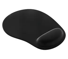 INCA IMPS-008 černá / Ergonomická podložka pod myš / silikon-gel / 245×220×3 mm / opěrka zápěstí