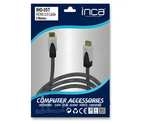 INCA IHD-05T HDMI 2.0 kabel černá / HDMI kabel / HDMI(M) - HDMI(M) / 18 Gbit/s / 4K / 5 m