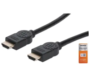 Manhattan Premium HDMI kabel černá / Kabel HDMI / HDMI (M) - HDMI (M) / 5 m / Ethernet / 18 Gbit/s / ARC