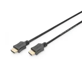 Digitus HDMI propojovací kabel s Ethernetem 5m černá / Kabel HDMI / typ A / 1.4 / pozlacené konektory