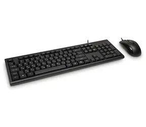 Inter-Tech KM-3149R černá / Klávesnice + myš / USB / RU/US