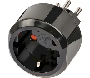 Brennenstuhl cestovní adaptér CH černá / Cestovní adaptér / 10 A / 250 V