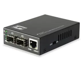 LevelOne Media konvertor RJ45/SFP / Media konvertor / Gigabit Ethernet / 2x SFP / Jumbo Frame
