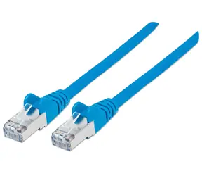 Intellinet Cat6A S/FTP modrá / Patch kabel / 1 m / RJ-45 / 500 MHz / LSZH