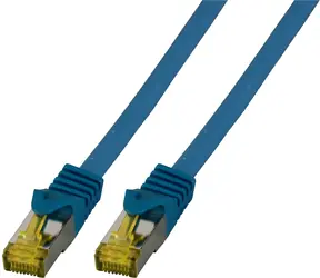 EFB Cat6A S/FTP 15 m modrá / Patch kabel / RJ-45 / LSZH / 10 Gbit/s