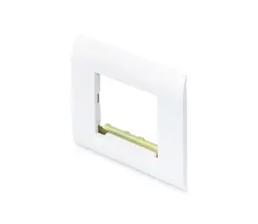 Digitus Instalační rámeček 80x80 mm bílá / Rámeček / RJ-45 keystone / do kabelového kanálu