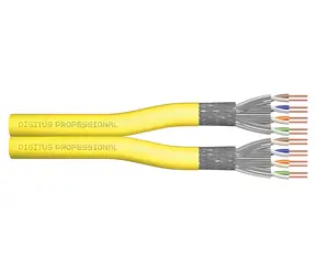 Digitus Cat.7A S/FTP žlutý / Instalační kabel / 500 m / AWG 22/1 / LSZH / B2ca