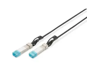 Digitus SFP+ 10G DAC kabel 1 m černý / SFP+ DAC kabel / AWG 30 / 10G Ethernet / kompatibilní s HPE