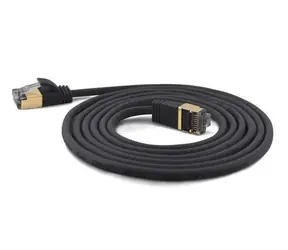 Wantec S/FTP CAT7 černá / Patch kabel / CAT6a konektory / 5 m / RJ-45 / 600 MHz