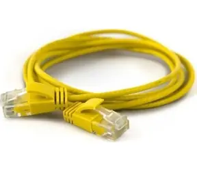 Wantec 7282 žlutá / Patch kabel / Cat6a U/UTP / 0,2 m / RJ-45