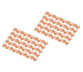 Digitus Barevné klipy pro patch kabely oranžové / Klipy / Cat5e/6 / 100 ks