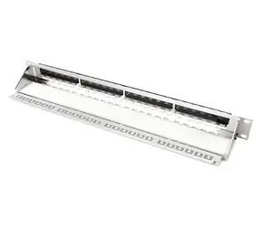 DIGITUS / Patch panel / 19" / 24 portů / stíněný / neosazený / 1U