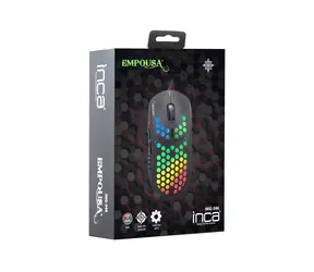 Inca Empousa IMG-346 černá / Herní myš / RGB / optická / 6400 DPI / 6 tlačítek / USB / 1,5m