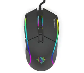 Inca IMG-GT16 černá / Herní myš / RGB / optická / 6400 DPI / 7 tlačítek / USB / 1,8m