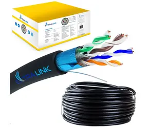 Extralink CAT5E FTP V2 černá / Síťový kabel / F/UTP / venkovní / 305 m