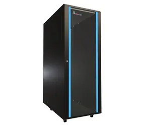 Extralink 32U/600x1000 stojanový černá / 19" rozvaděč / skleněné dveře / nosnost 1065 kg