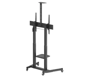 Manhattan Mobilní stojan pro TV černá / Stojan pro TV / 60-120" / nosnost 120 kg / VESA do 1000x600