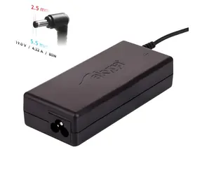 Akyga AK-ND-72 / Napájecí adaptér pro notebook / 80 W / 19V / 4,22A / 5,5x2,5 mm / pro Toshiba
