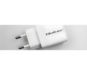 Qoltec GaN nabíječka 65W bílá / Nabíječka / 2x USB-C PD / USB QC 3.0