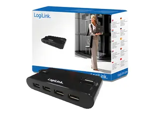 LogiLink UA0085 černá / USB Hub / 4x USB 2.0