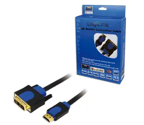 LogiLink HDMI - DVI-D černá / Kabel / 2 m / Full HD 1080p / 60 Hz