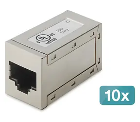 Digitus modulární spojka CAT 6 stíněná 10 ks / Spojka / RJ-45
