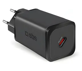 SBS TETRGAN1C65W černá / Nabíječka / GaN / USB-C / Power Delivery / 65 W