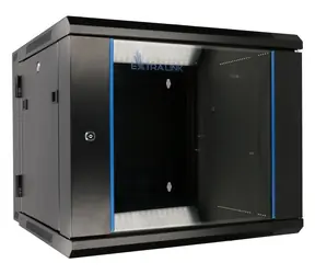 Extralink AZH černá / Rozvaděč / Nástěnný / 19" / 6U / 600x600 mm / dvousekční