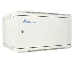 Extralink ASP 6U 600x450 šedá / Nástěnný rozvaděč / 600x450 mm / nosnost 40 kg / kovové dveře