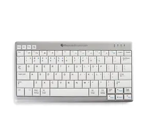 BakkerElkhuizen Ultraboard 950 Compact Wireless světle šedá / Klávesnice / Ergonomická / Bluetooth / US layout