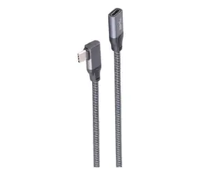 Shiverpeaks prodlužovací kabel USB-C 90° Pro 1 m / Prodlužovací kabel / USB 3.2 / úhlový 90°