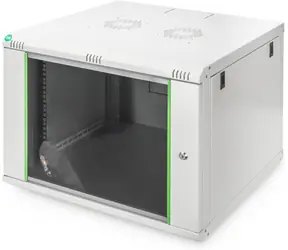 Digitus Dynamic šedá / Nástěnný rozvaděč / 19" / 7U / 416x600x600 mm / skleněné dveře / IP20