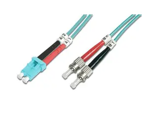 Digitus Optický patch kabel LC-ST / Multimode OM3 / Duplex / 50/125 µm / 5 m