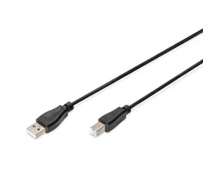 Digitus USB 2.0 A-B 1,8 m černý / Kabel / 480 Mbit/s