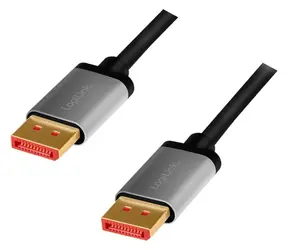 LogiLink DisplayPort 1.4 černo-šedá / Kabel DisplayPort / 3 m / 8K/60 Hz