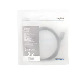 LogiLink HDMI 2.0 černá / HDMI kabel / 4K UHD / 60 Hz / 2 m