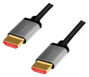 LogiLink HDMI 2.1 černá / Kabel / HDMI - HDMI / 8K/60Hz / 48 Gb/s / 1 m