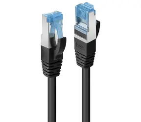 Lindy Cat6A S/FTP 0,3 m černá / Patch kabel / RJ45-RJ45 / PIMF / LSZH