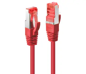 Lindy Cat6 S/FTP 7,5m červená / Patch kabel / RJ45-RJ45 / 250 MHz