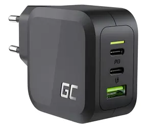 Green Cell GaN USB nabíječka 65W / Nabíječka / 2x USB-C / 1x USB-A