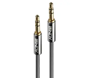 Lindy Cromo Line antracitová / Audio kabel / 3,5 mm jack - 3,5 mm jack / 2 m