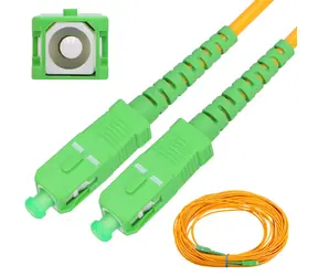 Extralink SC/APC-SC/APC žlutá / Optický patch kabel / Jednomódový / Simplex / G652D / 10 m