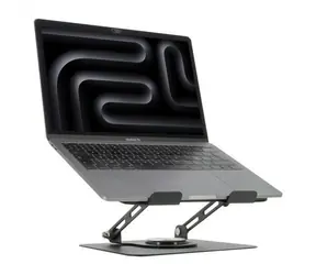 Mobilis 001390 černá / Stojan na notebook / Otočná základna 360° / Výškově nastavitelný / Skládací / Do 17"