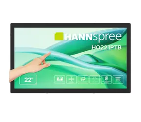 21,45" HANNspree HO221PTB černá / Monitor / Dotykový / Full HD 1920x1080 / VGA+HDMI+USB / 600 cd/m2