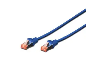 Digitus modrá / Patch kabel / Cat6 / S/FTP / AWG 27/7 / 1m
