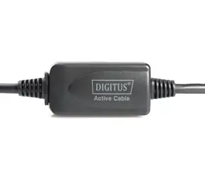 Digitus aktivní prodlužovací kabel USB 2.0 A-A černá / Prodlužovací kabel / USB-A / 10 m