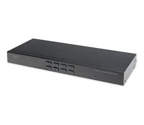 Digitus KVM Switch 8 portů / KVM switch / PS/2-USB / VGA / Rack 19" / kaskádovatelný