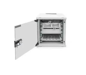 Digitus SOHO PRO 6U 10" / Nástěnná skříň / 325x315x300 mm / šedá / skleněné dveře