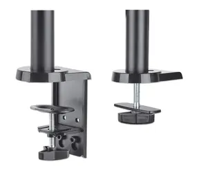 Manhattan držák 2 monitorů s plynovou pružinou / Držák / VESA 75x75-100x100 / nosnost 8 kg / 17-32" / šedá