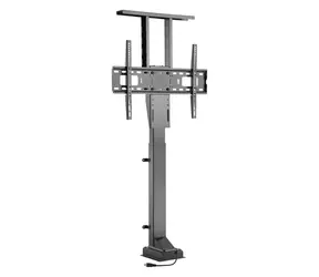 Equip 650606 černá / Motorizovaný stojan TV / 37"-65" / VESA 600x400 / nosnost 50 kg / elektrické nastavení výšky